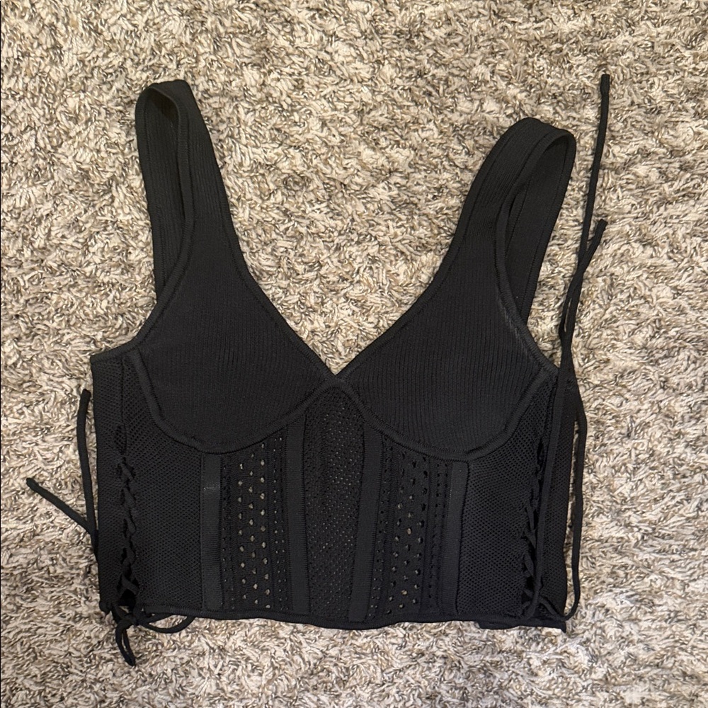 Urban Outfitters Black Corset Top